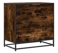 vidaXL Cómoda de Madera contrachapada Roble Ahumado 70x41x70 cm, cómoda, Armario, Armario de almacenaje, sifonier, Armario archivador