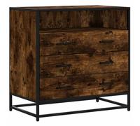 vidaXL Cómoda de Madera contrachapada Roble Ahumado 70x41x70 cm, cómoda, Armario, Armario de almacenaje, sifonier, Armario archivador