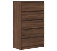 vidaXL Cómoda de Madera contrachapada Roble marrón 60x36x103 cm, cómoda, Armario, Armario de almacenaje, sifonier, Armario archivador