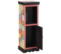 vidaXL Cómoda Multicolor 30 x 30 x 90 cm Madera de Mango Maciza, Mueble para Sala, Almacenamiento Moderno, Unidad Rectangular, Madera de Mango, Organizador Colorido, diseño Compacto