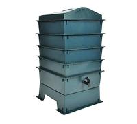 vidaXL Compostador para Gusanos con 4 Bandejas Verde Vermicompostador Abono