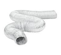 vidaXL Conducto de ventilación de aluminio 6 m Ø20 cm, tubo de escape flexible, conducto de campana extractora, manguera de escape