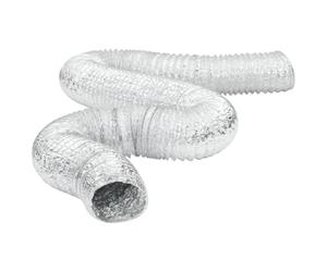 vidaXL Conducto de ventilación de aluminio 6 m Ø20 cm, tubo de escape flexible, conducto de campana extractora, manguera de escape