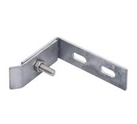 vidaXL Conector de Esquina para Pared 10 Sets Hogar Bricolaje Ferretería Cercado Cancela Valla Reja Barrera Puerta Pórtico Compuerta Gris Antracita