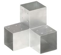 vidaXL Conector de Postes en Forma de Y Jardín Patio al Aire Libre Estacas Exterior Valla Cerca Separador Metal Galvanizados 101x101mm