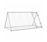 Vidaxl conejera acero galvanizado plateado 200x105x91 cm