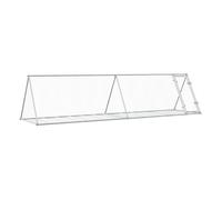 Vidaxl conejera acero galvanizado plateado 400x105x91 cm