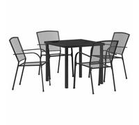 vidaXL Set de Comedor de Jardín de 5 Piezas Antracita Acero
