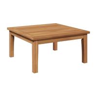vidaXL Conjunto de Banco en Esquina marrón con Mesa de Madera Maciza. Mobiliario Minimalista para el Exterior, Asientos para 2 Personas Balcones, Jardines, terrazas, Patios y comedore