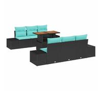 vidaXL Conjunto de Comedor de Jardín 7 uds. 6-Número de plazas