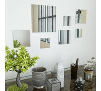 Vidaxl Conjunto De Espejos De Pared Cuadrados Vidrio 7 Piezas