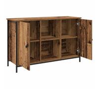 vidaXL Conjunto de Mueble de TV 101 x 35 x 65 cm Madera Vieja | Un acabado envejecido que le da un aire vintage, Cuatro estantes y dos puertas para un montón de espacio,