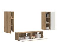 vidaXL Conjunto de Mueble de TV 2 pcs Roble Artesanal