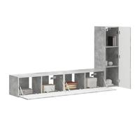 vidaXL Conjunto de Mueble de TV 3 pcs Gris Concreto