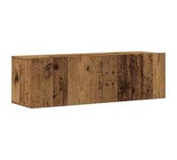 vidaXL Conjunto de Mueble de TV 3 Piezas montado la Pared Madera Vieja