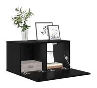 vidaXL Conjunto de muebles de TV Roble negro Madera de ingeniería Media Mueble de TV