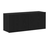 vidaXL Conjunto de Mueble de TV Roble Negro 100 x 30 x 41 cm, Consola TV Rectangular Flotante Moderna, Mueble montado en Pared, Ahorra Espacio en tu Sala, diseño Elegante