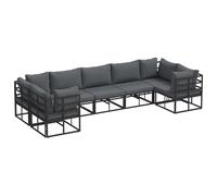 vidaXL Conjunto de Muebles de Jardín - Ideal para tu terraza o Patio. Es Modular, así Que lo Puedes organizar a tu Manera. Aguanta el Clima y trae Cojines para Que estés más cómodo.