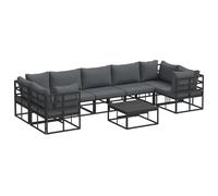 vidaXL Conjunto de Muebles de Jardín para Exterior - Un Diseño Modular y Flex para Tu Patio. Es Resistente al Clima y trae Cojines cómodos.
