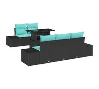 vidaXL Conjunto de sofá de jardín 6 uds. 5-Número de plazas