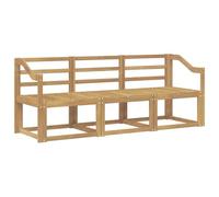 vidaXL Conjunto de sofás de Exterior 3 pcs Blanco 185,5 x 63 x 73 cm, Sofá Exterior, Lounge Moderno para jardín, Muebles seccionales para Patio, Set cómodo y Elegante