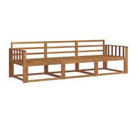 vidaXL Conjunto de sofás de Exterior 3 pcs Natural, Conjunto de sofá de Acacia, Muebles Modernos de jardín, seccional Flexible para terraza, Muebles Resistentes al Clima, Asientos Junto a la Piscina