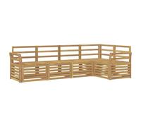 vidaXL Conjunto de sofás de Exterior 5 uds. Blanco