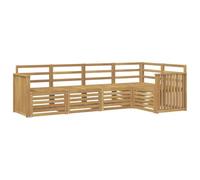 vidaXL Conjunto de sofás de Exterior 5 uds. Blanco