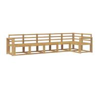 vidaXL Conjunto de sofás de Exterior 6 pcs Blanco, Sofá seccional Moderno para jardín, Resistente al Clima, Muebles de Patio, Set cómodo para Relajarse