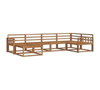 vidaXL Conjunto de sofás de Exterior 6 pcs Natural, Sofá Moderno para Exteriores, seccional Resistente, Asientos de jardín, sofá para la Piscina, Muebles de Patio, Conjunto Modular