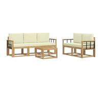 vidaXL Conjunto de sofás de Exterior 6 pcs, Sofá Exterior de jardín, Mueble Modular Moderno, Lounge en Patio, Conjunto para Relajarse en terraza