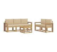 vidaXL Conjunto de sofás de Exterior 6 pcs, Sofá Exterior de jardín, Mueble Modular Moderno, Lounge en Patio, Conjunto para Relajarse en terraza