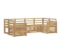 vidaXL Conjunto de sofás de Exterior 6 uds. Blanco