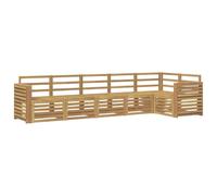 vidaXL Conjunto de sofás de Exterior 6 uds. Blanco