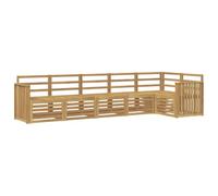 vidaXL Conjunto de sofás de Exterior 6 uds. Blanco