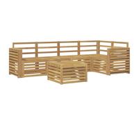 vidaXL Conjunto de sofás de Exterior 6 uds. Blanco