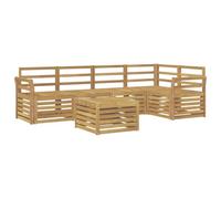 vidaXL Conjunto de sofás de Exterior 6 uds. Blanco