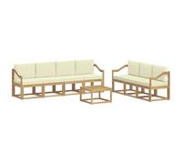 vidaXL Conjunto de sofás de Exterior 7 pcs, Sofá de jardín, Moderno y cómodo, Muebles seccionales, Juego para Patio, Asientos en terraza