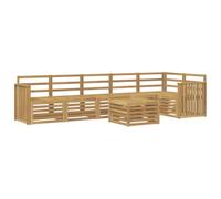 vidaXL Conjunto de sofás de Exterior 7 uds. Blanco