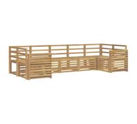 vidaXL Conjunto de sofás de Exterior 7 uds. Blanco