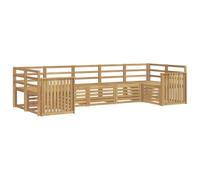 vidaXL Conjunto de sofás de Exterior 7 uds. Blanco