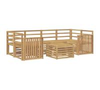 vidaXL Conjunto de sofás de Exterior 7 uds. Blanco