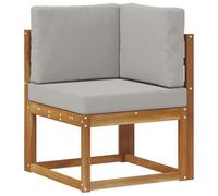 vidaXL Conjunto de sofás de Exterior 8 pcs Gris Natural y Claro, Jardín, sofá Moderno para Exteriores, Conjunto de Muebles seccionales, Asientos de Patio duraderos, terraza para Comodidad
