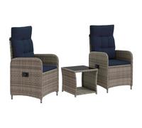 vidaXL Conjunto de Sofás de Jardín 3 uds.