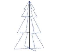 vidaXL Cono Árbol de Navidad de 200 LED Interior y Exterior Decoración Adornos Ornamento Festivos Iluminados Exhibición Navideño Vacaciones 98x150 cm