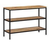 vidaXL Mesa Consola Madera Maciza de Mango Rugosa 100x35x70 cm, Consola, Mesa de recibidor, Mesa de Pasillo, Mesa de sofá, Mesa de Entrada