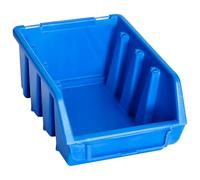 vidaXL Contenedores de Almacenaje Apilables 20 Unidades, Cajas con Ranura para Etiquetas, Cajas para Herramientas, Cajones Apilables, Plástico Azul