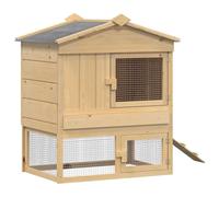 vidaXL Coop para Gallinas Marrón 75 x 59 x 60 cm