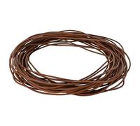 vidaXL Cordón de Cuero Marrón Claro Ø1 mm x 5 m Cuero, Cordón de Cuero Redondo Artesano, Material Durable para Manualidades DIY, Cuerda Resistente al Agua Pulseras y Accesorios