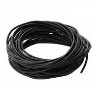 vidaXL Cordón de Cuero Marrón Oscuro Ø3 mm x 5 m Cuero, Cordón de Cuero Redondo Artesano, Material Durable para Manualidades DIY, Cuerda Resistente al Agua Pulseras y Accesorios